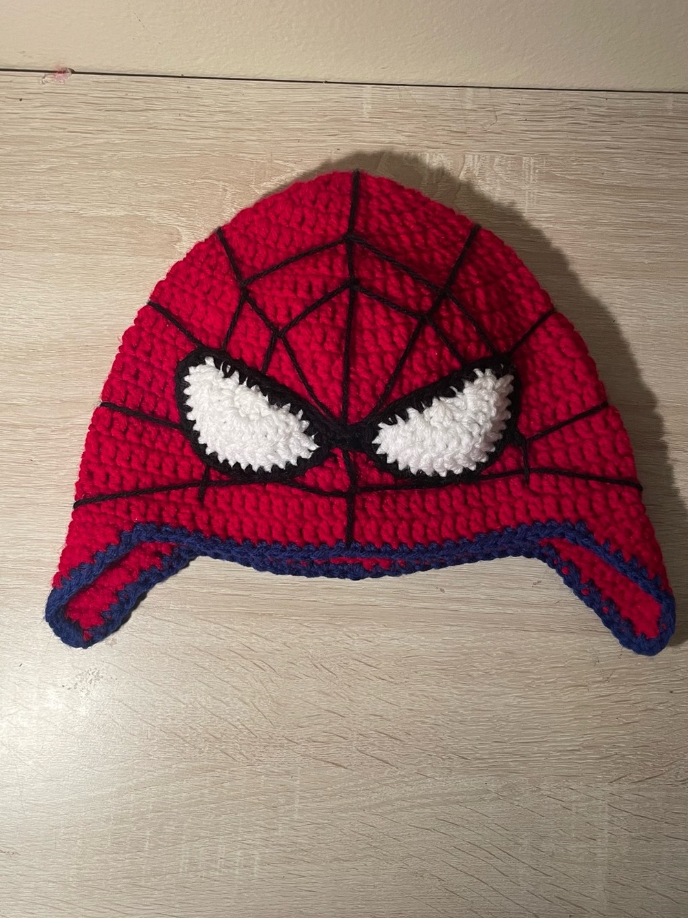 Spider-Man Red Crochet Beanie Hat
